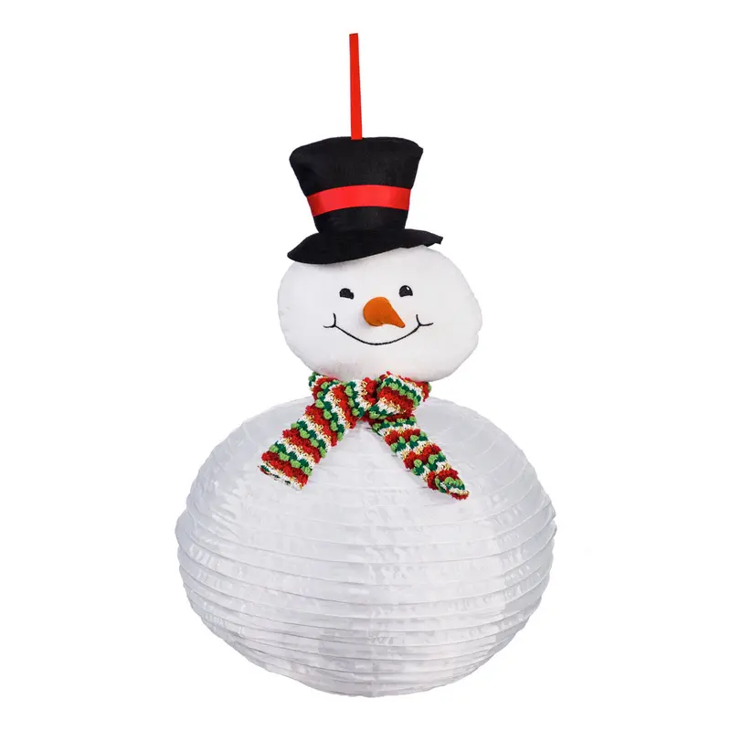 Snowman Design Beaming Buddies Illuminated Lantern 1