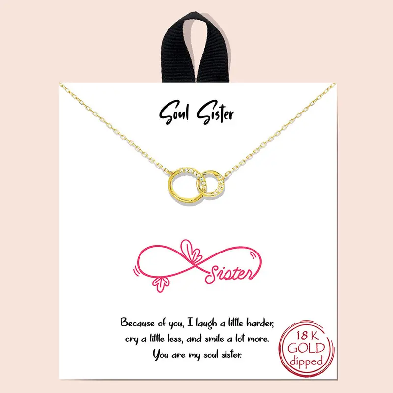Soul Sister Bond Necklace In Gold Or Silver 1
