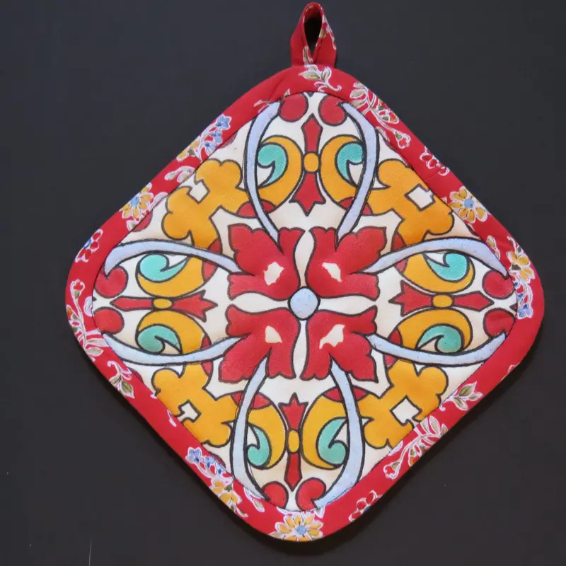 Southwestern Talavera Motif Heat-Protective Potholder 1