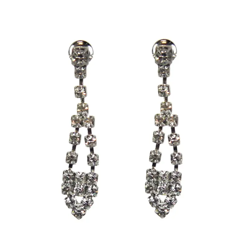 Sparkling Rhinestone Drop Earrings For Women 1