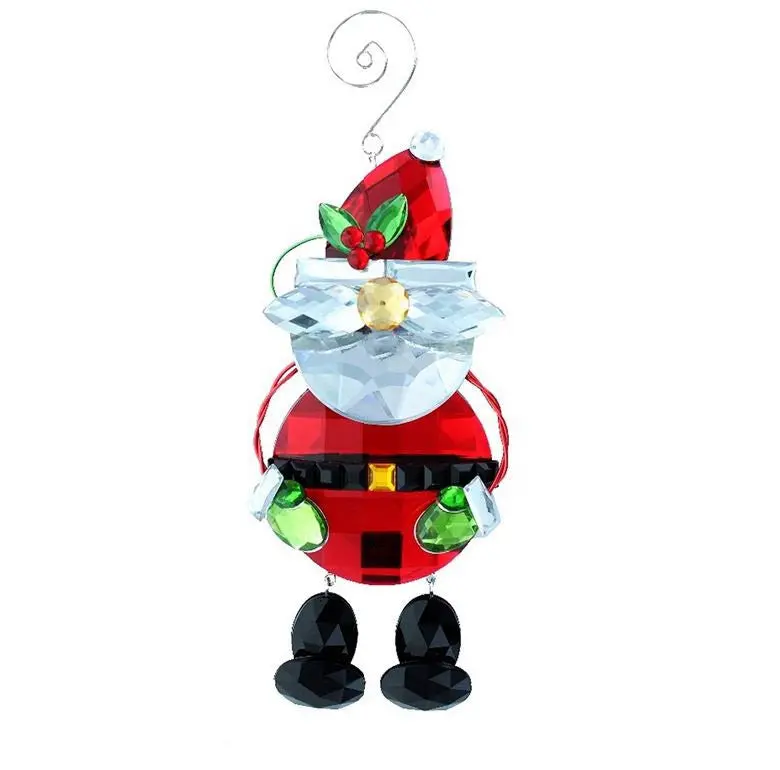 Standing Acrylic Santa Ornament With Legs 1