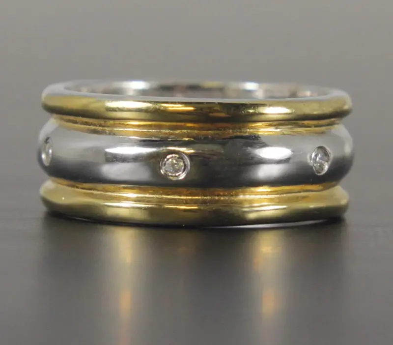Sterling Silver Column Eternity Ring – Size 7.5 1