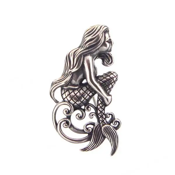Sterling Silver Mermaid Brooch Or Pendant 1