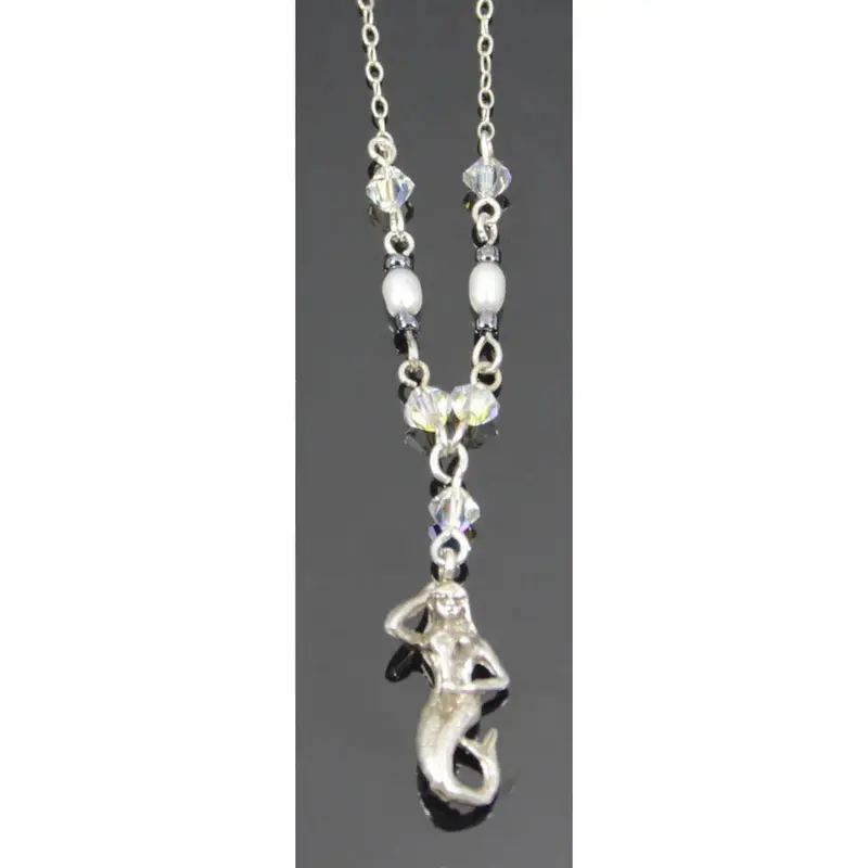 Sterling Silver Mermaid Pendant Necklace 1