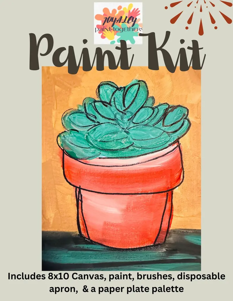 Stylized Succulent Plant Art Kit 1