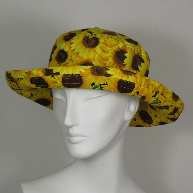 Sunbrero Sunflower Print Hat – Adjustable Fit For All-Day Comfort 1