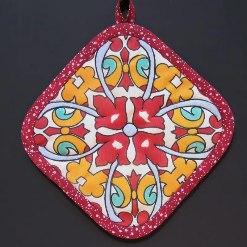 Talavera Tile Pattern Potholder 1