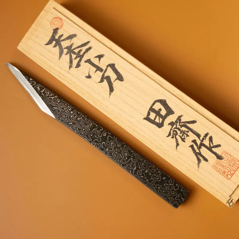 Tasai-San Left-Handed Mokume Kiridashi Pocket Knife 1