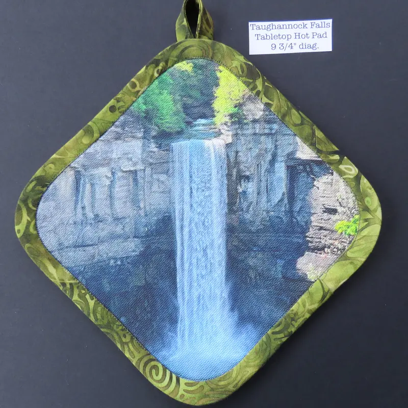 Taughannock Falls Modern Minimalist Hot Pad 1
