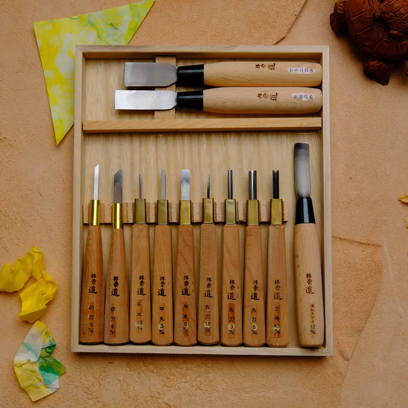 Tetsuhiro Hss Woodblock Printmaking Chisel Set – 12-Piece Professional Kit 1