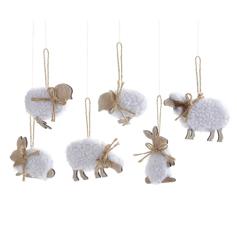 Textured Animal Figurine Ornaments Set 1