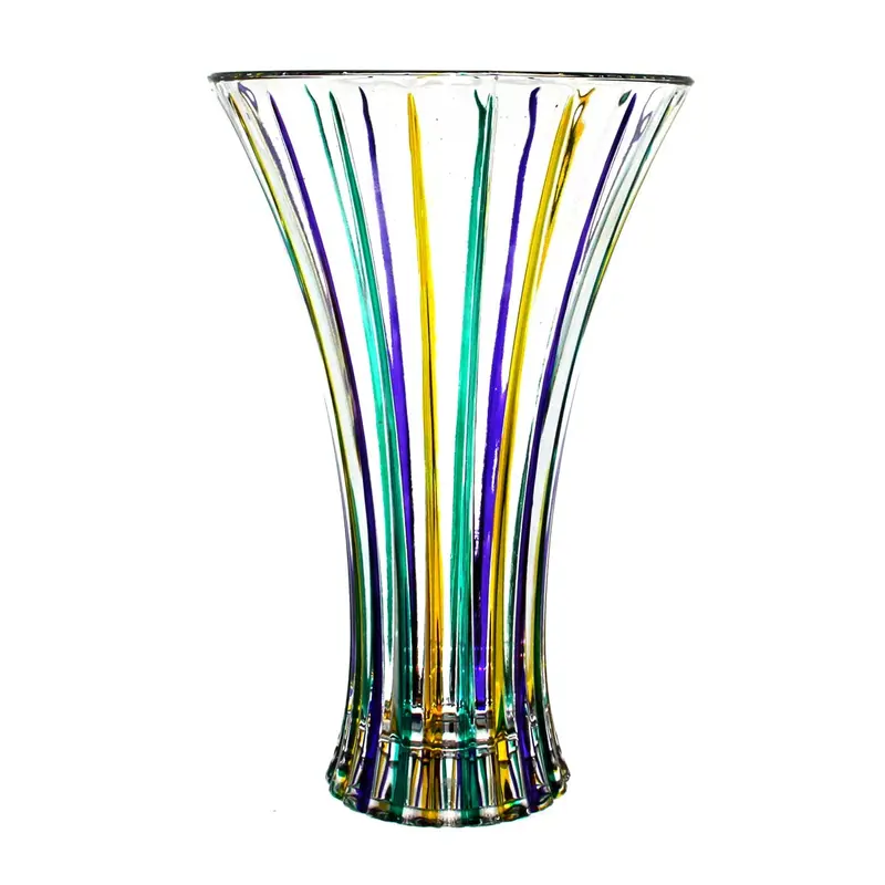 Timeless Luxury Vase – Handcrafted Mardi Gras Decor 1