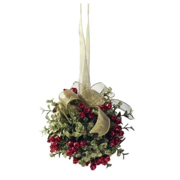 Traditional Mistletoe Kiss Ball Door Hanging 1