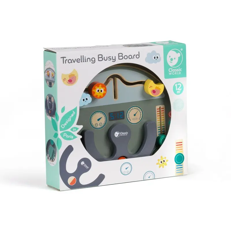 Travelling Busy Board – Classic World Sensory Learning Toy 1