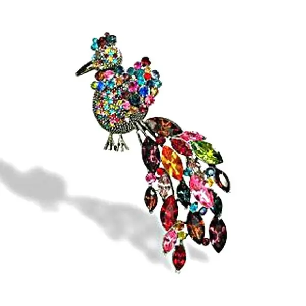Tropical Bird Pin – Brightly Colored Exotic Avian Design 1