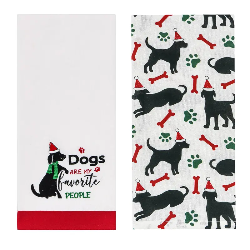 Two-Piece Absorbent Dog Bath Towel Set 1