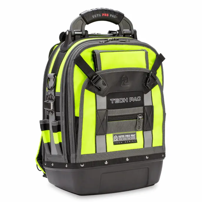Veto Pro Pac Ax3515 Tech Pac High-Visibility Yellow Tool Backpack 1
