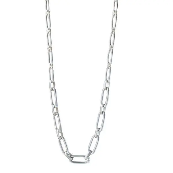 Vidda Chic L-Shape Pendant Necklace In Silver 1