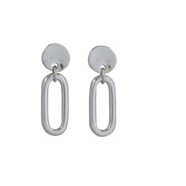 Vidda Delaware Silver-Tone Huggie Earrings 1