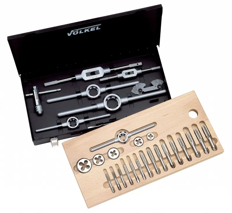 Volkel General-Purpose Tap And Die Set – M5–M12, Hss, Versatile Sizing 1