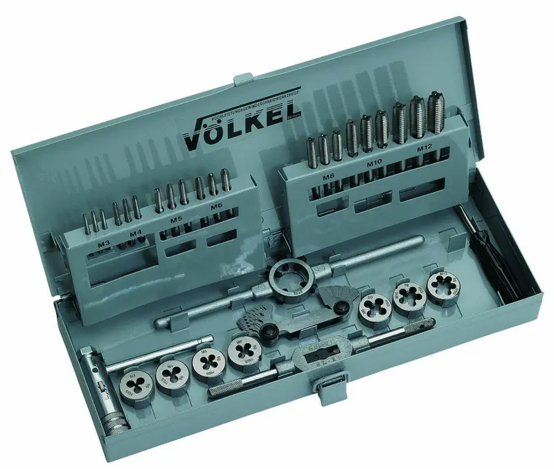 Volkel M3–M12 Metric Tap And Die Set (Hss) 1