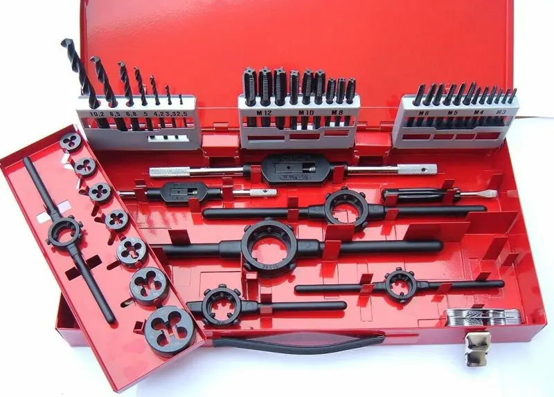 Volkel M3–M12 Tap, Die & Drill Kit (Hss) 1