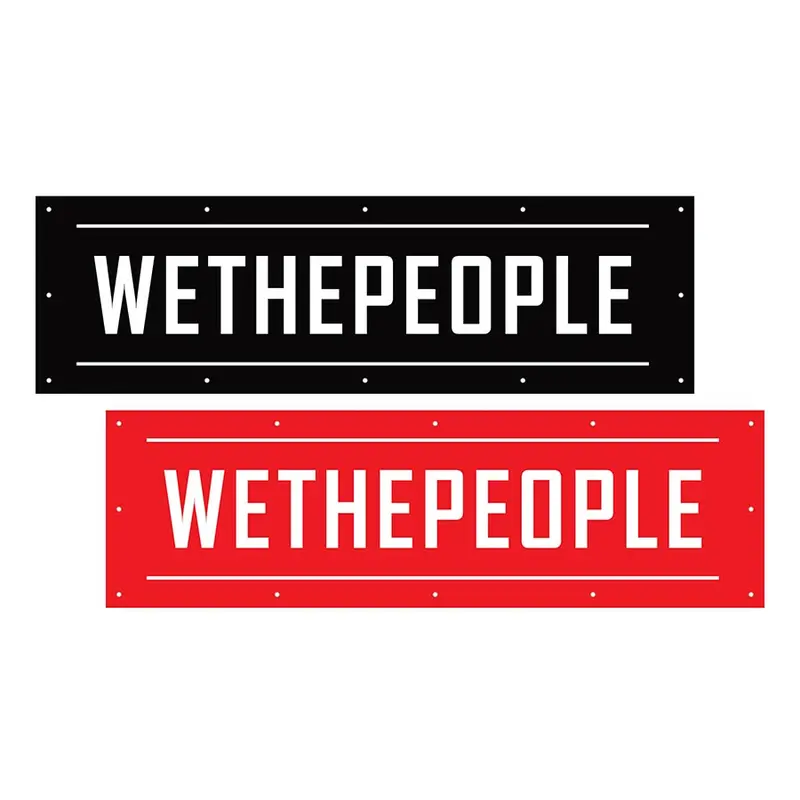 We The People Contest Banner Set – Two 200×60Cm Vinyl Flags 1