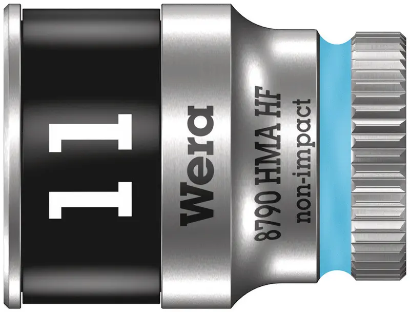 Wera 003726 11 Mm Zyklop Socket With Holding Function – 1/4" Drive, Model 8790 Hma 1