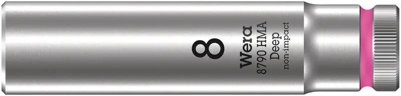 Wera 004505 8 Mm Deep-Profile Zyklop Socket – 1/4" Drive, Model 8790 Hma 1