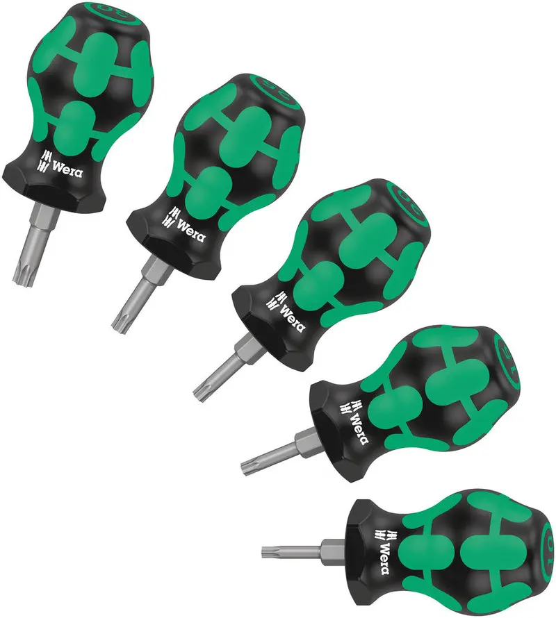 Wera 008876 5-Piece Compact Torx Screwdriver Set – T10 To T27 Sizes 1
