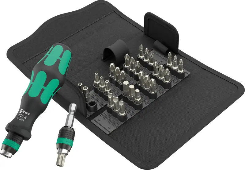 Wera 057113 Kraftform Kompakt 70 – 32-Piece Universal Screwdriver Bit Set 1