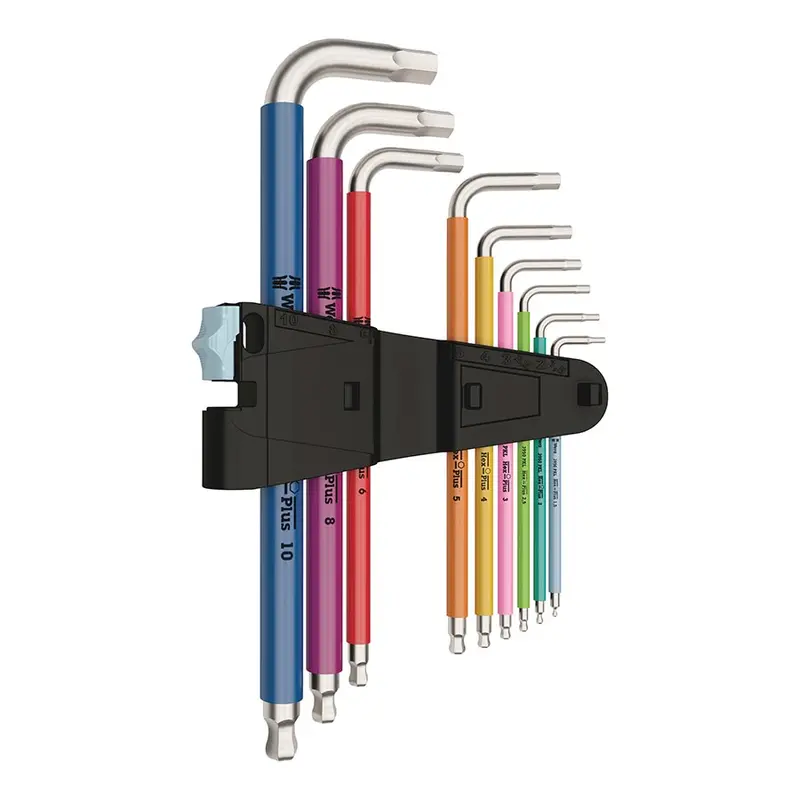 Wera 3950 Hex Key Set – Metric L-Shape Allen Wrenches With Soft-Grip Handles 1