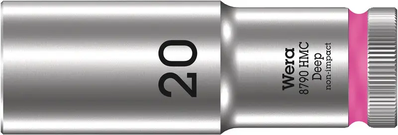 Wera 8790 Hmc Deep Zyklop Socket – 20Mm Drive, 1/2" Square 1