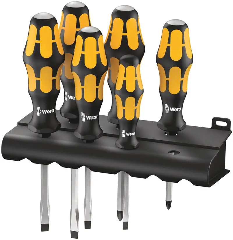 Wera 932/918/6 Kraftform Chiseldriver Set – 6-Piece (Pz/Sl) 1