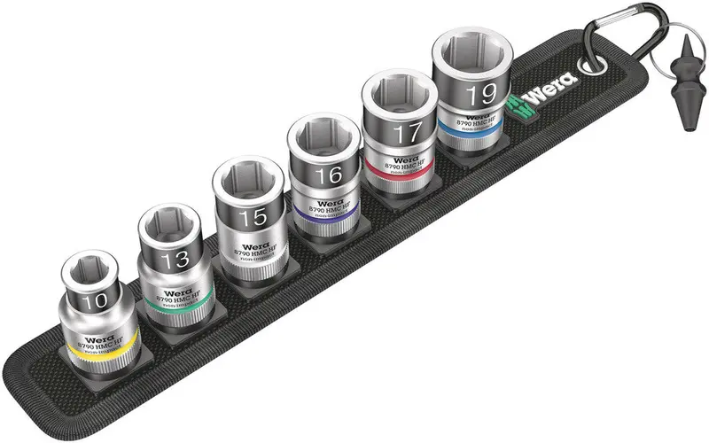 Wera Belt C1 Zyklop Holding Socket Set – 7-Piece 1/2″ Drive Sockets With Magnetic Retention 1
