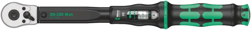 Wera Click-Torque C2 High-Capacity Torque Wrench – 20–100 Nm, 1/2" Drive 1