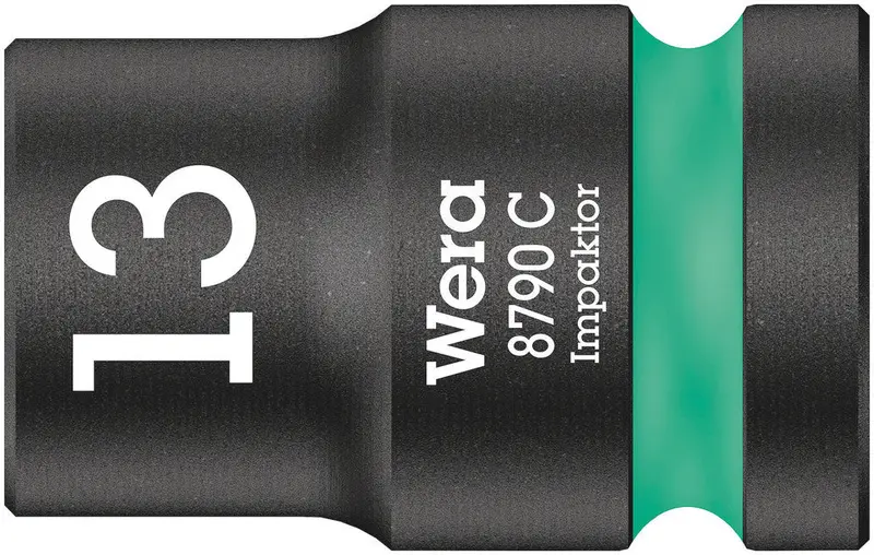 Wera Impaktor Socket – 13Mm, 1/2" Drive, Forged Impact-Resistant Construction 1