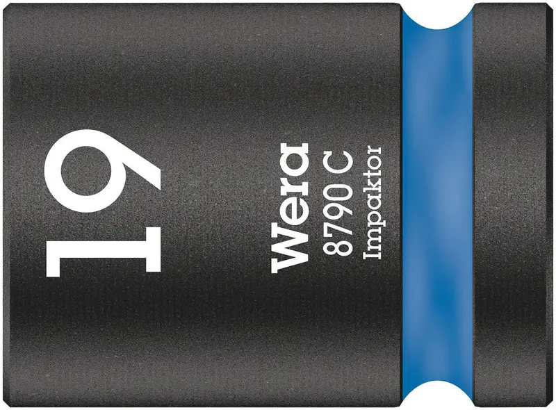 Wera Impaktor Socket – 19Mm, 1/2" Drive, Optimized For High-Torque Tools 1