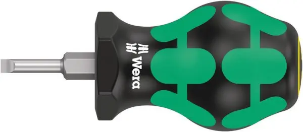 Wera Kraftform 335 Stubby Slotted Screwdriver – 6.5 X 25Mm 1