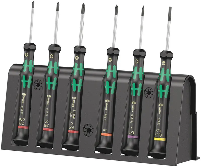 Wera Kraftform Micro 6-Piece Multi-Function Screwdriver Kit (Ph/Ipr/Sl/M) – Model 030181 1