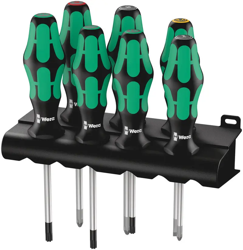 Wera Kraftform Plus Lasertip 7-Piece Multi-Drive Screwdriver Set (Ph/Pz/Tx/Sl) – Model 320540 1