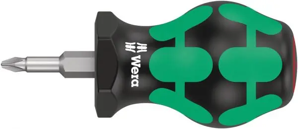 Wera Kraftform Pz Stubby Screwdriver Pz3 X 25Mm – Pozi-Drive Bit With Ergonomic Handle 1