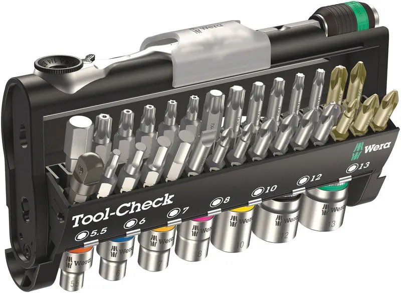 Wera Tool-Check 1 Sb: 38-Piece Organized Socket And Bit Collection 1