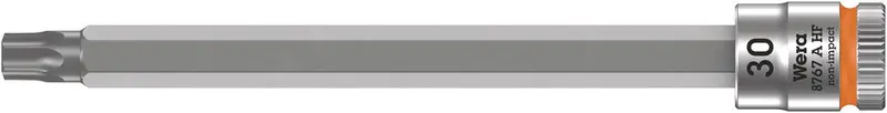 Wera Tx30 Torx Bit Socket With Zyklop Holding Function – 1/4" Drive, Extended Length 1