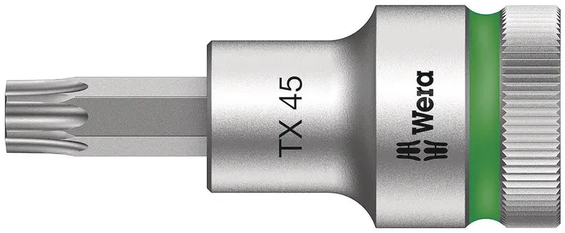 Wera Tx45 Torx Bit Socket With Zyklop Magnetic-Hold Feature – 1/2" Drive 1
