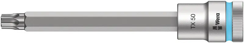 Wera Tx50 Extended-Length Torx Bit Socket – Zyklop High-Friction Grip, 1/2" Drive 1