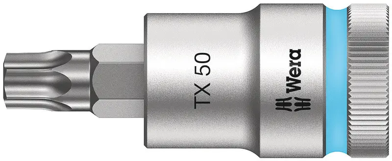 Wera Tx50 Torx Bit Socket With Zyklop Quick-Engage Mechanism – 1/2" Drive 1