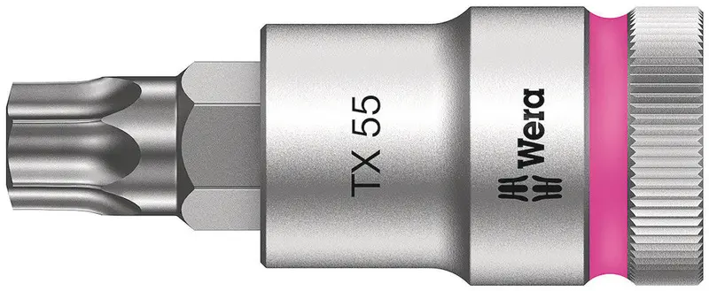 Wera Tx55 Torx Bit Socket With Zyklop Precision-Hold Design – 1/2" Drive 1