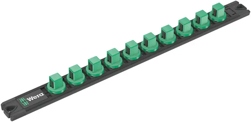 Wera Unloaded Magnetic Socket Rail: 1/2" Capacity (Model 9602) 1