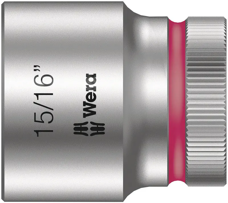 Wera Zyklop Hmc Socket – 15/16", 1/2" Drive, Superior Torque Transmission 1